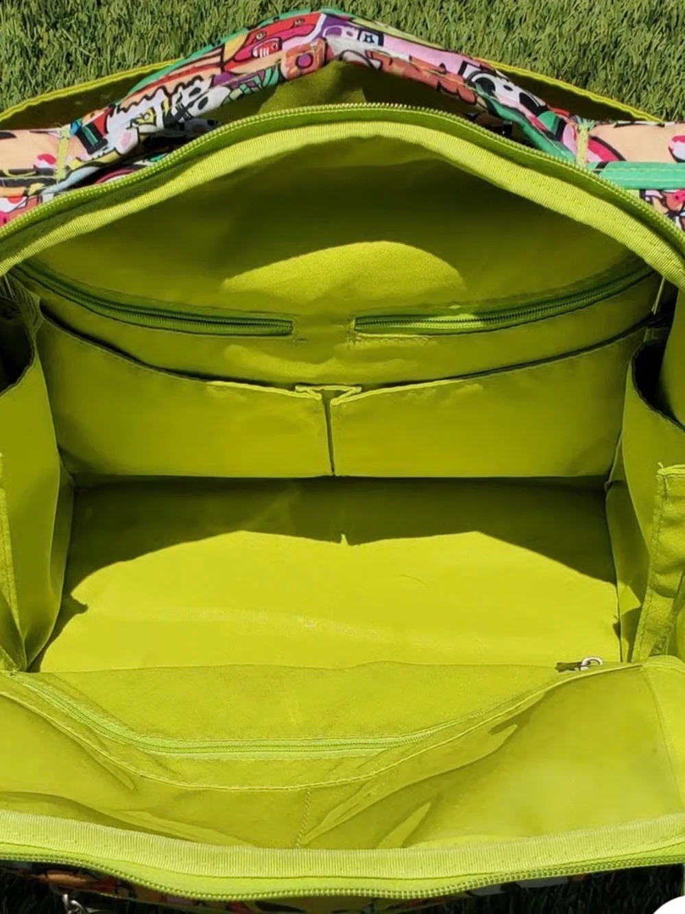 tokidoki Neon Lime Multicolor Character Tote Backpack